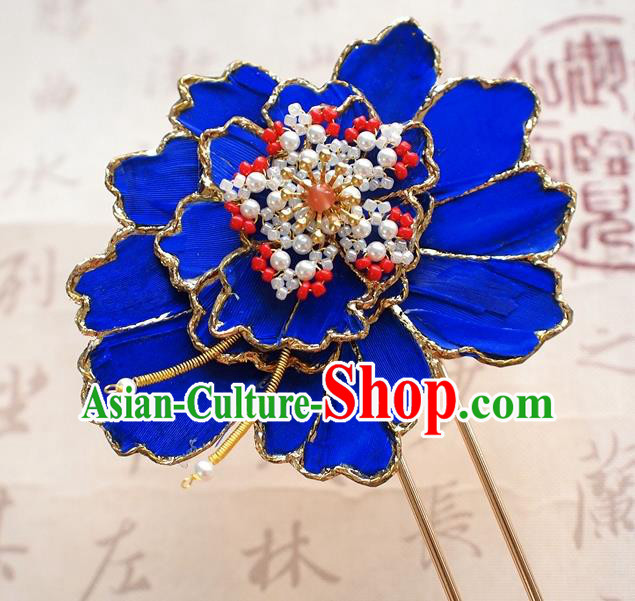 Chinese Traditional Hair Accessories Handmade Qing Dynasty Palace Lady Hairpin