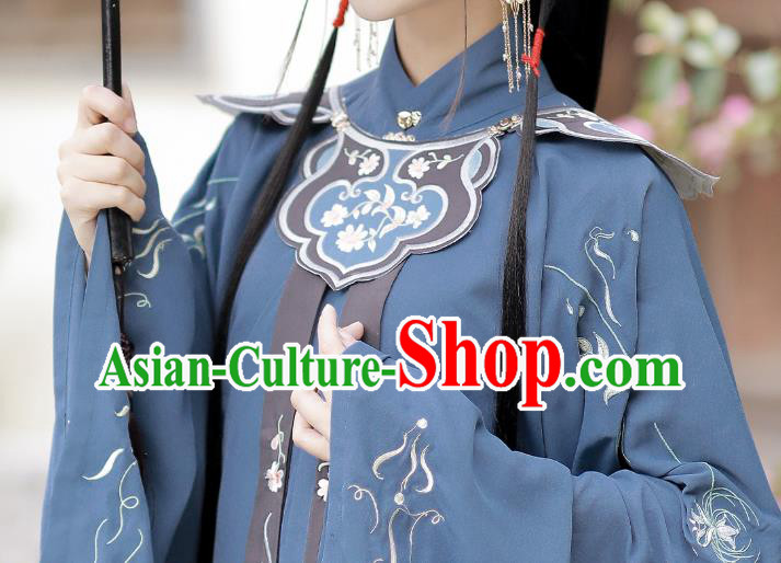 Traditional China Ming Dynasty Young Beauty Costumes Ancient Noble Lady Hanfu Dress Clothing