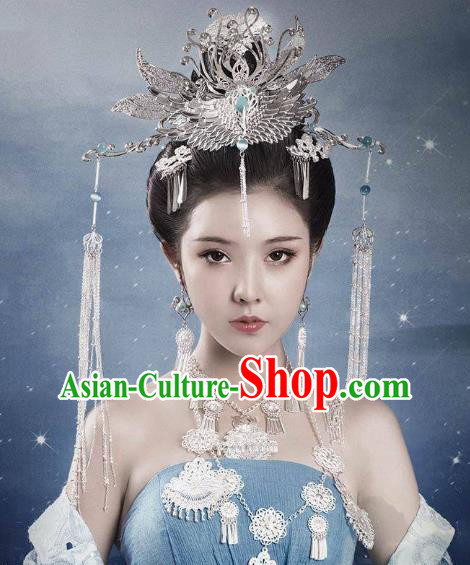 Chinese Ancient Tang Dynasty Princess Hair Crown Hairpins Hair Accessories Full Set