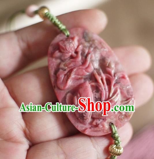 Chinese Traditional Hanfu Waist Accessories Ancient Ming Dynasty Princess Purple Tassel Pendant