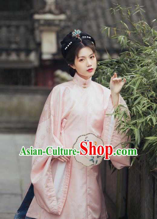 China Ancient Noble Countess Hanfu Costumes Traditional Ming Dynasty Imperial Concubine Clothing