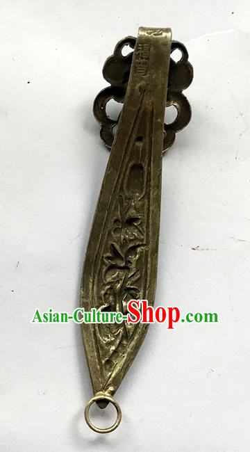 Chinese Ancient Imperial Concubine Cloisonne Silver Hairpin Traditional Qing Dynasty Court Ruby Hair Stick