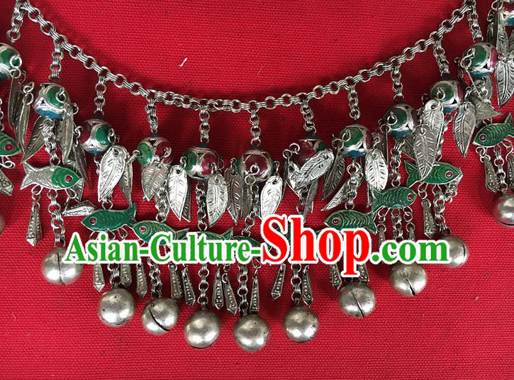 Chinese Ethnic Silver Bells Tassel Belt Traditional Hanfu Waist Accessories