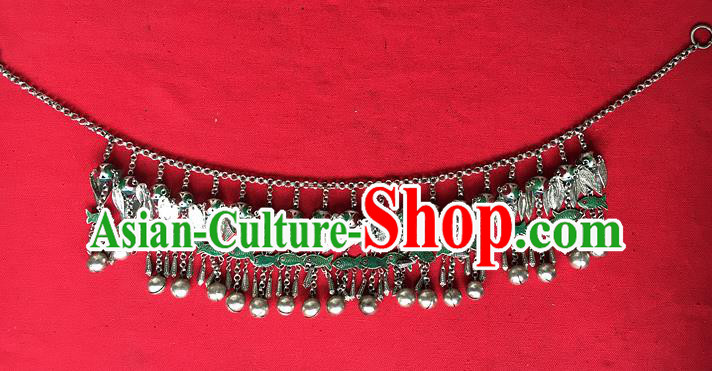Chinese Ethnic Silver Bells Tassel Belt Traditional Hanfu Waist Accessories