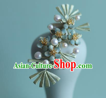 Chinese Ancient Princess Silk Pine Hair Stick Traditional Hanfu Hairpin