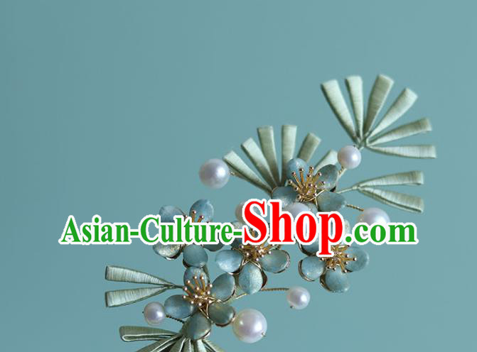 Chinese Ancient Princess Silk Pine Hair Stick Traditional Hanfu Hairpin