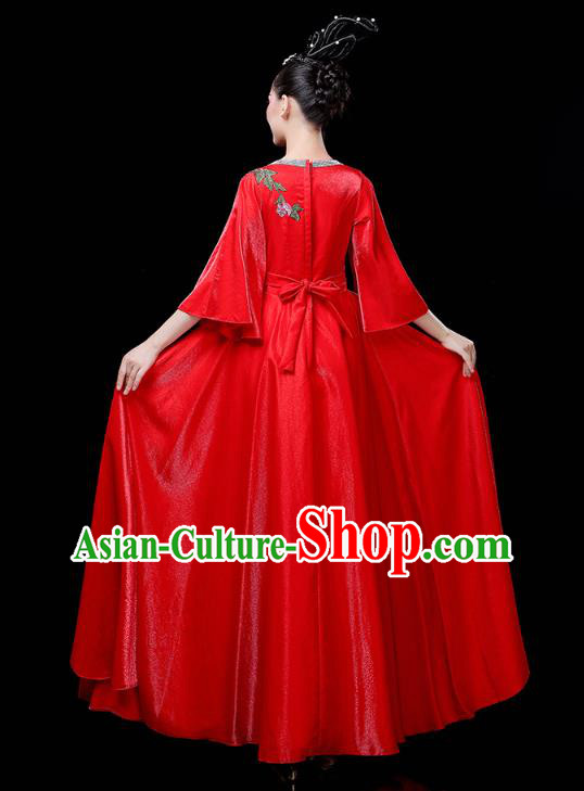 China Spring Festival Gala Opening Dance Modern Dance Clothing Woman Chorus Red Dress