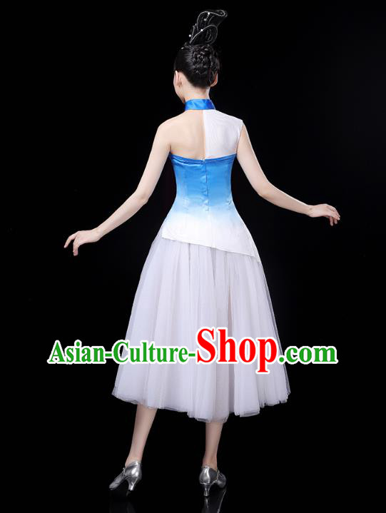 China Modern Dance Clothing Spring Festival Gala Opening Dance Dress Woman Chorus Costume