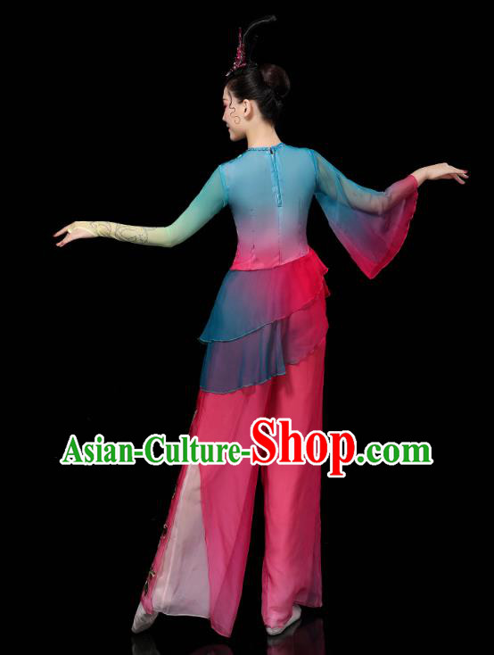 China Yangko Group Dance Clothing Traditional Fan Dance Costume Folk Dance Performance Outfits