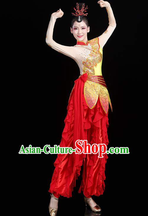China Traditional New Year Yangko Dance Clothing Folk Dance Drum Dance Outfits