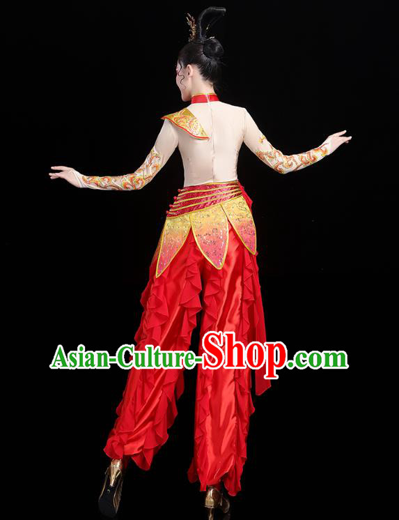 China Traditional New Year Yangko Dance Clothing Folk Dance Drum Dance Outfits