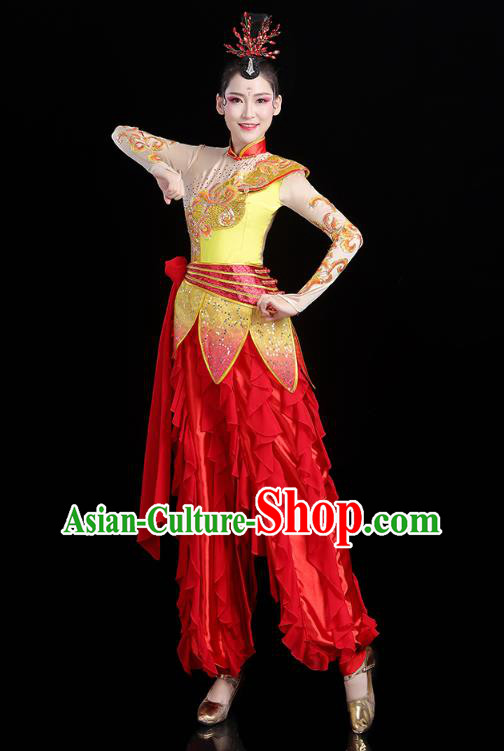 China Traditional New Year Yangko Dance Clothing Folk Dance Drum Dance Outfits