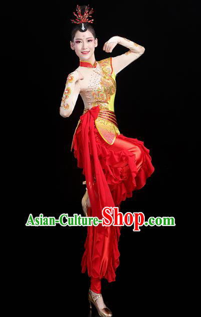 China Traditional New Year Yangko Dance Clothing Folk Dance Drum Dance Outfits