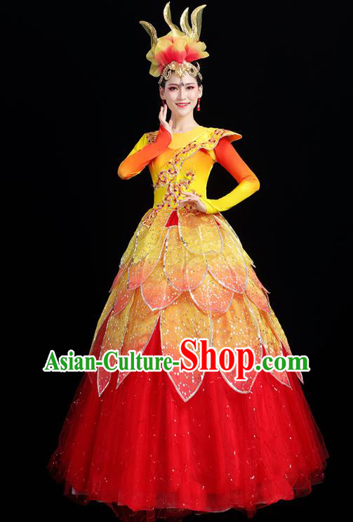 China Spring Festival Gala Opening Dance Dress Woman Modern Dance Flower Dance Clothing