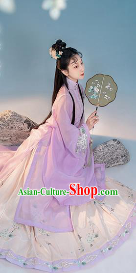 China Ancient Princess Costumes Traditional Ming Dynasty Young Beauty Hanfu Clothing