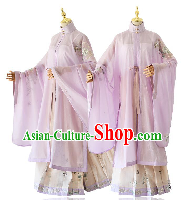 China Ancient Princess Costumes Traditional Ming Dynasty Young Beauty Hanfu Clothing