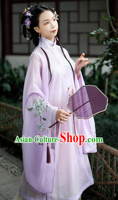 China Ancient Princess Costumes Traditional Ming Dynasty Young Beauty Hanfu Clothing