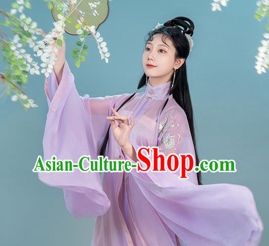 China Ancient Princess Costumes Traditional Ming Dynasty Young Beauty Hanfu Clothing