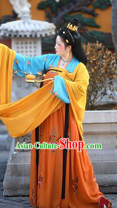 China Traditional Tang Dynasty Court Woman Clothing Ancient Palace Lady Hanfu Dress Costumes
