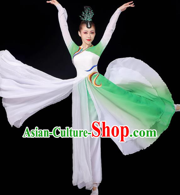 China Palace Fan Dance Clothing Classical Dance Dress Traditional Umbrella Dance Garment