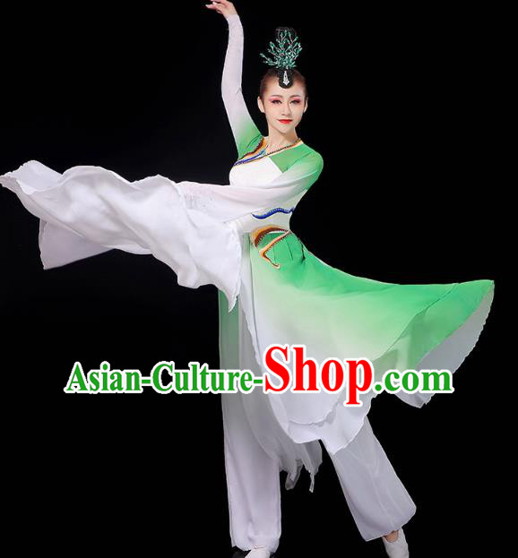 China Palace Fan Dance Clothing Classical Dance Dress Traditional Umbrella Dance Garment