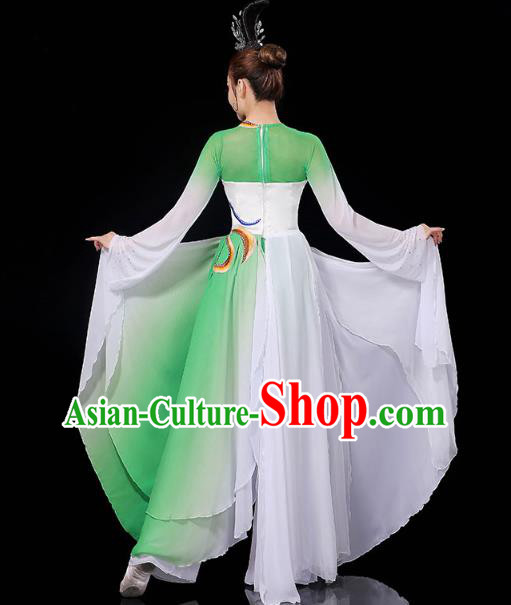 China Palace Fan Dance Clothing Classical Dance Dress Traditional Umbrella Dance Garment