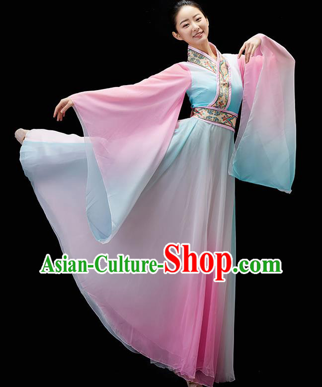 China Classical Dance Dress Traditional Umbrella Dance Garment Solo Dance Clothing