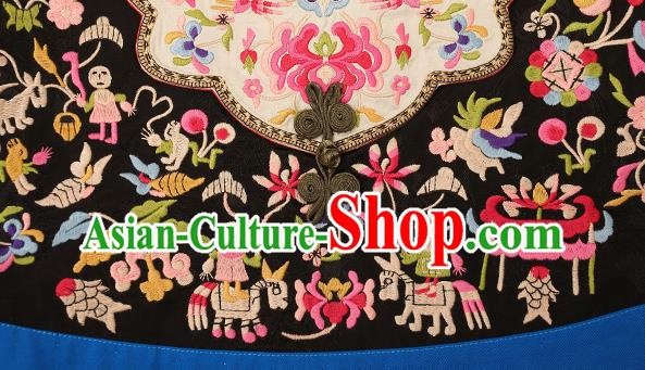 China Traditional Embroidered Waistcoat Clothing National Vest Tang Suit Upper Outer Garment