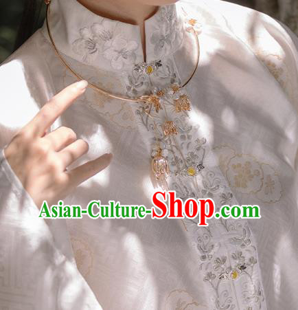 China Traditional Ming Dynasty Historical Clothing Ancient Young Beauty Hanfu Apparels