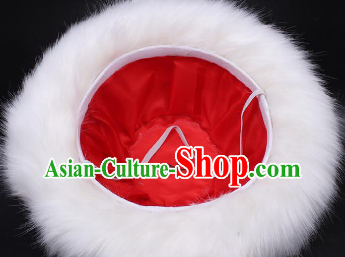 Chinese Traditional Uygur Nationality Folk Dance Hat Xinjiang Ethnic Woman Headwear