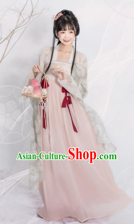 Traditional China Tang Dynasty Princess Historical Clothing Ancient Palace Lady Hanfu Dress Garment