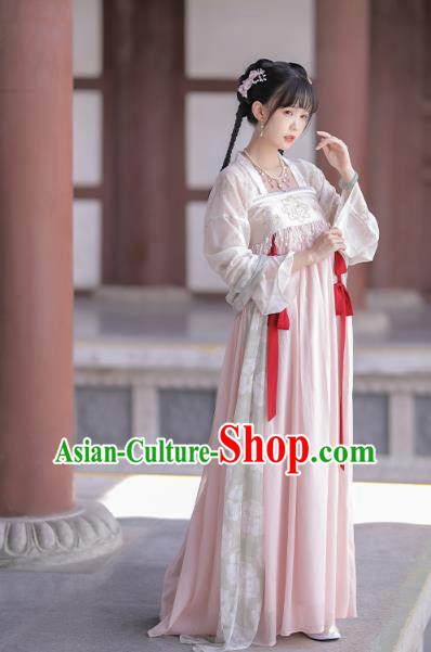 Traditional China Tang Dynasty Princess Historical Clothing Ancient Palace Lady Hanfu Dress Garment