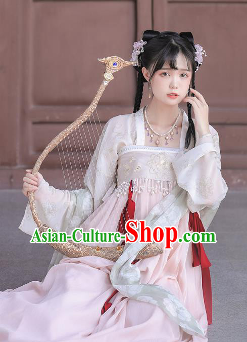 Traditional China Tang Dynasty Princess Historical Clothing Ancient Palace Lady Hanfu Dress Garment