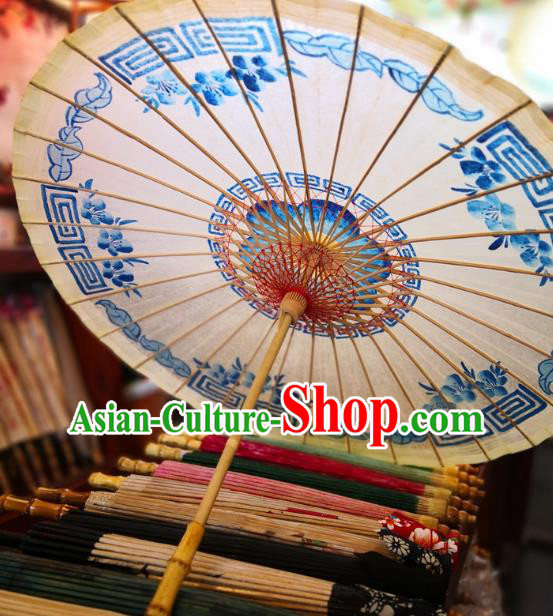 China Handmade Painting Oil Paper Umbrella Traditional Stage Performance Oilpaper Umbrella Classical Dance Umbrellas