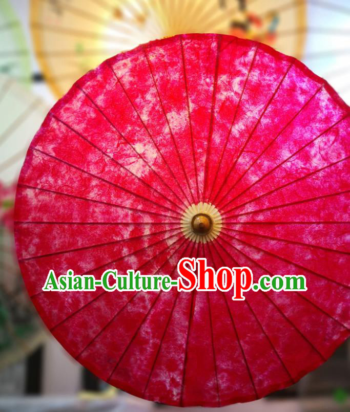 China Handmade Red Oilpaper Umbrella Classical Oil Paper Umbrella Traditional Hanfu Dance Umbrella