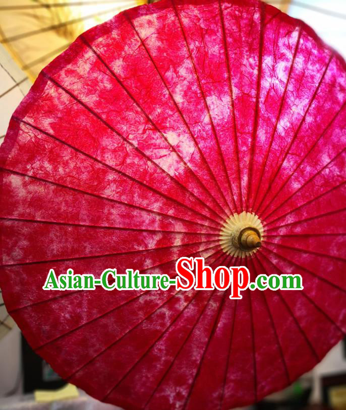 China Handmade Red Oilpaper Umbrella Classical Oil Paper Umbrella Traditional Hanfu Dance Umbrella