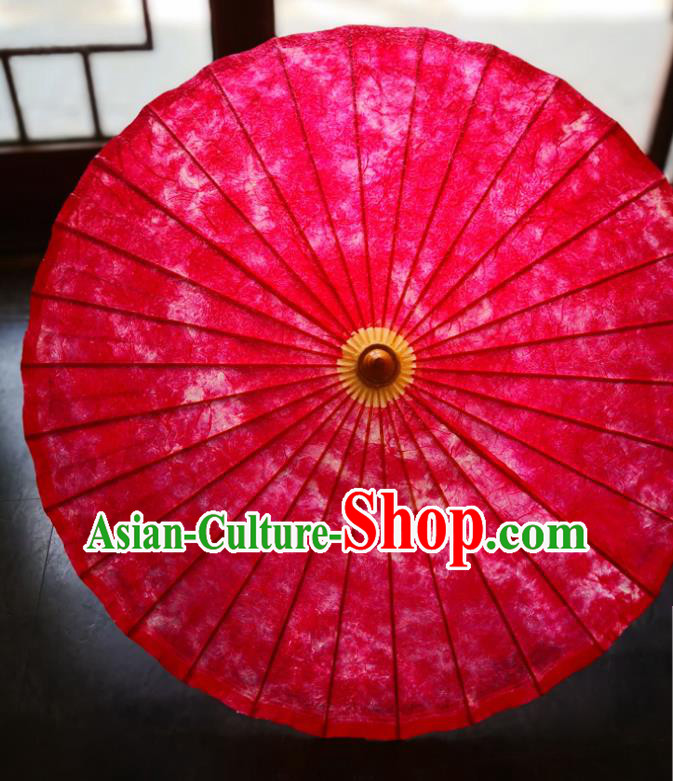 China Handmade Red Oilpaper Umbrella Classical Oil Paper Umbrella Traditional Hanfu Dance Umbrella