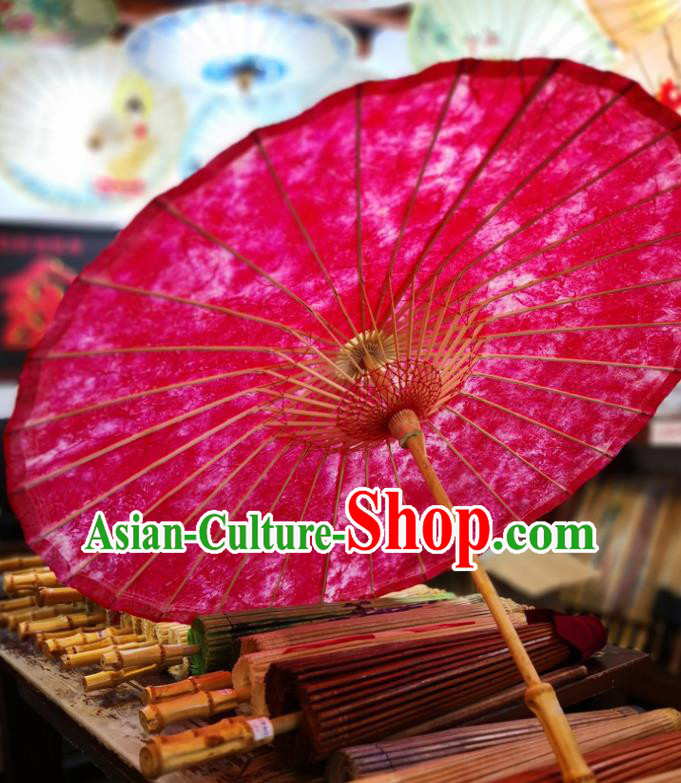 China Handmade Red Oilpaper Umbrella Classical Oil Paper Umbrella Traditional Hanfu Dance Umbrella