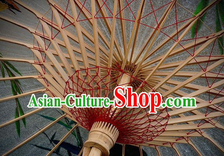 China Traditional Craft Handmade Oil Paper Umbrella Classical Dance Painting Plum Oilpaper Umbrella