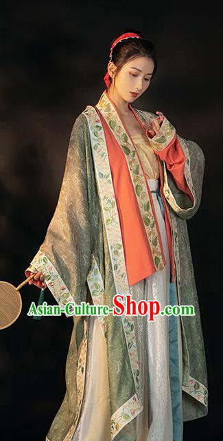 China Traditional Song Dynasty Imperial Concubine Historical Clothing Ancient Court Woman Hanfu Dress Apparels