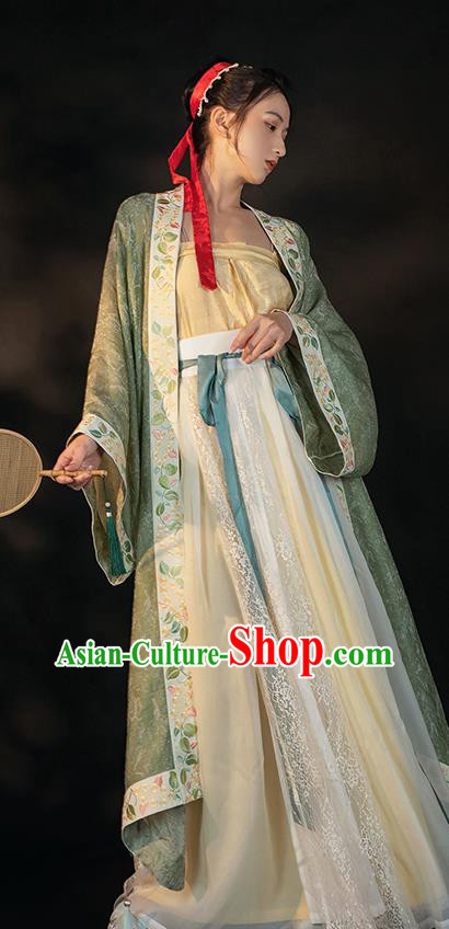 China Traditional Song Dynasty Imperial Concubine Historical Clothing Ancient Court Woman Hanfu Dress Apparels