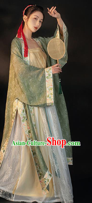 China Traditional Song Dynasty Imperial Concubine Historical Clothing Ancient Court Woman Hanfu Dress Apparels