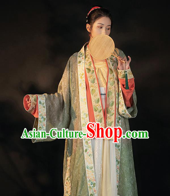 China Traditional Song Dynasty Imperial Concubine Historical Clothing Ancient Court Woman Hanfu Dress Apparels