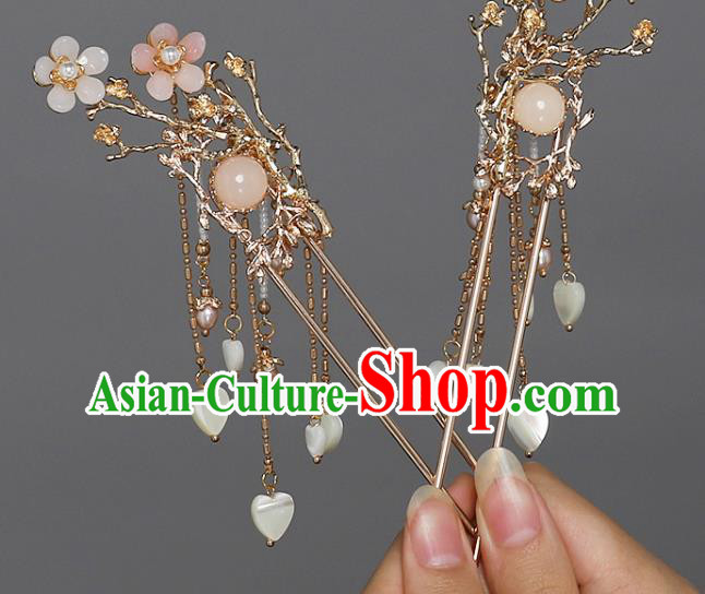 China Ancient Princess Hair Accessories Traditional Ming Dynasty Tassel Hairpin