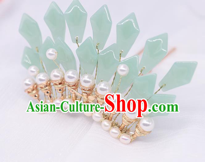 China Ancient Princess Hair Crown Traditional Song Dynasty Palace Lady Pearls Hairpin