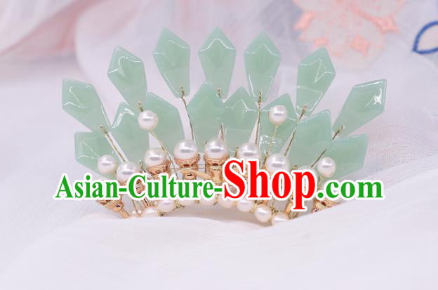 China Ancient Princess Hair Crown Traditional Song Dynasty Palace Lady Pearls Hairpin