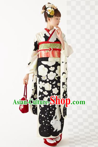 Japanese Traditional Summer Festival Yukata Dress Asian Japan Wedding Bride Furisode Kimono Costume