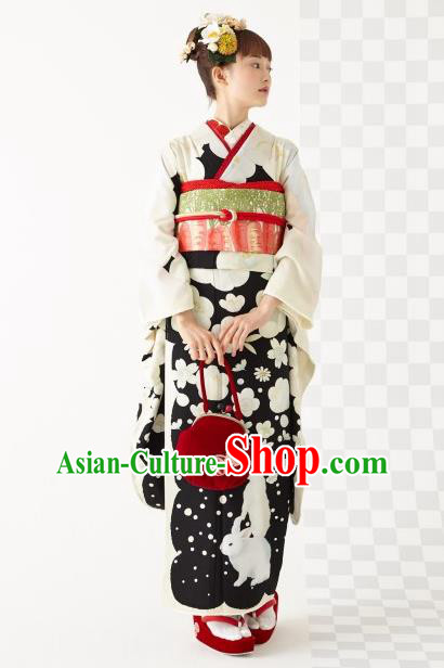 Japanese Traditional Summer Festival Yukata Dress Asian Japan Wedding Bride Furisode Kimono Costume