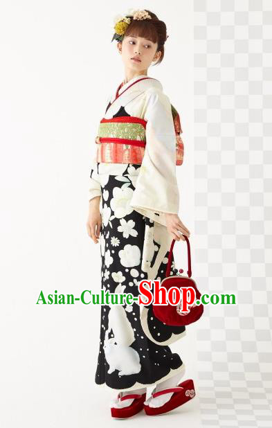 Japanese Traditional Summer Festival Yukata Dress Asian Japan Wedding Bride Furisode Kimono Costume