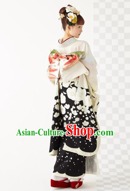 Japanese Traditional Summer Festival Yukata Dress Asian Japan Wedding Bride Furisode Kimono Costume